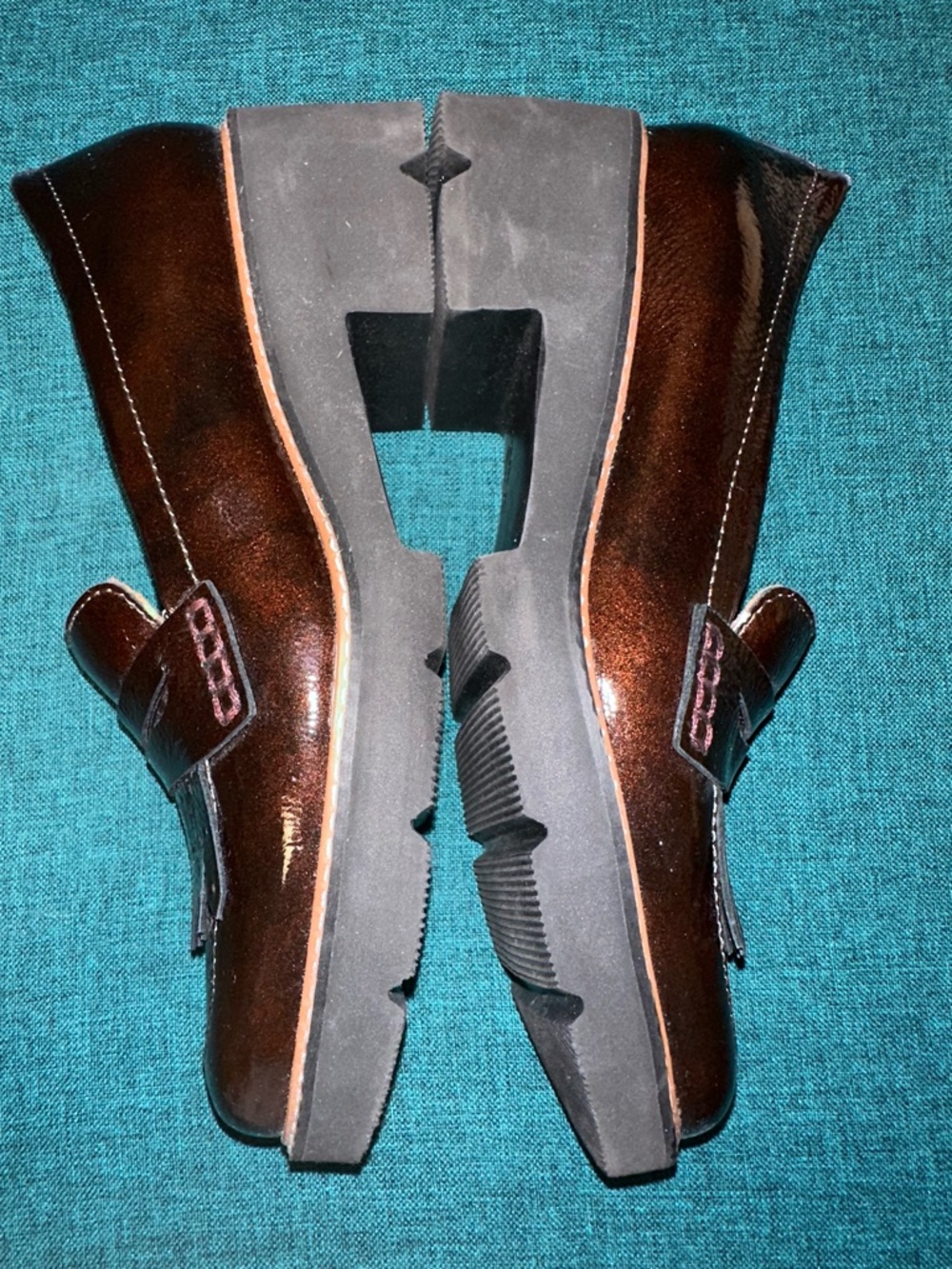 Naturalizer Darcy Lug Sole Loafers Womens Size 8 Brown Leather Store Display - Picture 4 of 8